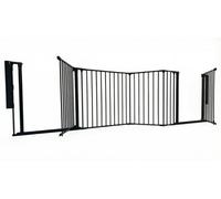 Safetots Two Door Multi Panel Solution For Up And Down Staircases, Black, 370Cm Of Length, Includes 2 Door Opening Panels