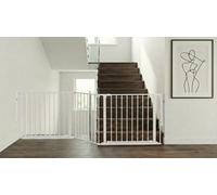 Safetots Two Door Multi Panel Solution For Up And Down Staircases, White, 226Cm Of Length, Includes 2 Door Opening Panels