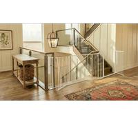 Safetots Two Door Multi Panel Solution For Up And Down Staircases, White, 370Cm Of Length, Includes 2 Door Opening Panels