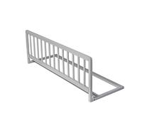 Safetots Wooden Bed Guard, Grey, 38cm High x 110cm Wide, Toddler Bedrail for Safety, Secure Child Bed Rail, Pre-Assembled, Easy Installation