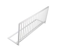Safetots Extra Wide Extra Tall Wooden Bed Guard, White, 60cm High x 140cm Wide, Toddler Bedrail for Safety, Secure Child Bed Rail, Pre-Assembled, Easy Installation
