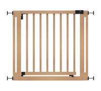 Safetots Wooden Elegance Gate, Natural, 87Cm - 95Cm, Pressure Fit Safety Gate, 65Cm Extra Wide Doorway, Easy Installation
