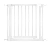 Safetots Wooden Elegance Gate, White, 79Cm - 87Cm, Pressure Fit Safety Gate, 57Cm Extra Wide Doorway, Easy Installation