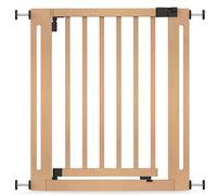 Safetots Wooden Elegance Safety Gate, Natural, 71cm - 79cm, Pressure Fit, Baby Gate for Stairs, Hallways and Doors, Stylish Design and Easy Installation