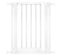 Safetots Wooden Elegance Gate, White, 63cm - 71cm, Pressure Fit Safety Gate, Baby Gate for Stairs, Hallways and Doors, Stylish Design and Easy Installation