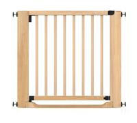Safetots Wooden Heritage Flat Step Gate, Natural, 87cm - 95cm, Pressure Fit