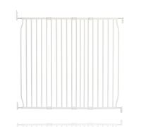 Safetots Wooden Heritage Flat Step Gate, Wood, White, 125cm - 133cm, Pressure Fit
