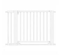 Safetots Wooden Heritage Flat Step Gate, White, 115Cm - 123Cm
