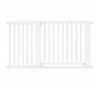 Safetots Wooden Heritage Flat Step Gate, White, 145Cm - 153Cm