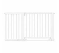 Safetots Wooden Heritage Flat Step Gate, Wood, White, 145cm - 153cm, Pressure Fit