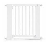 Safetots Wooden Heritage Flat Step Gate, White, 71Cm - 79Cm