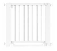 Safetots Wooden Heritage Flat Step Gate, White, 79cm - 87cm, Pressure Fit