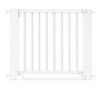Safetots Wooden Heritage Flat Step Gate, White, 87cm - 95cm, Pressure Fit