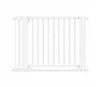 Safetots Wooden Heritage Flat Step Gate, White, 105cm - 113cm, White