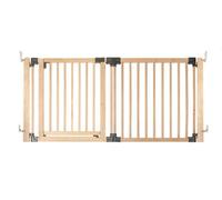 Safetots Wooden Multi Panel Room Divider, Up To 176Cm, Natural Wood, 76Cm Tall, Flexible Room Divider For Baby And Toddler