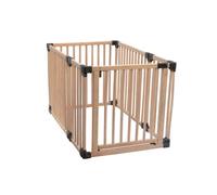 Safetots Wooden Play Den, 80cm x 120cm, Natural Wood, Baby Playpen, Play Den for Toddlers, Rectangular Play Pen, Easy Installation
