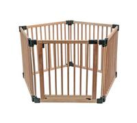 Safetots Wooden Play Den, Pentagon, 5 X 80Cm, Natural Wood, Play Den For Toddlers, Large Play Pen, Easy Installation