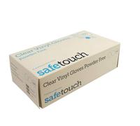 SafeTouch 50000011 Powder Free Clear Vinyl Gloves,