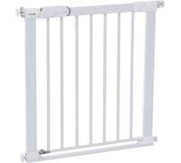 Safety 1 St Flat Step Baby Stair Gate Pressure Fit, 73-80 Cm (Max. 101 Cm), Step-Over Bar, Keep Open One-Hand Opening, No-Screw