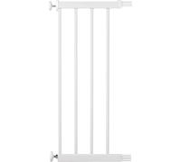 Safety 1st Easy Close Metal 28cm Baby Safety Gate Extension, No Drilling or Screws Required, Easy to Install Baby Stair Gate Pressure Fit Extension, White