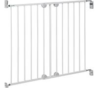 Wallfix Gate, Extendable Baby Gate for stairs and doors, Easy Close Extending Gate, Screw Fit, for Adjustable Widths 62-102 cm, in metal, colour white