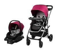 Safety 1st Grow and Go Flex 8-in-1 Car Seat Stroller Combo, Baby Stroller Travel Systems for Infants 4-30 lbs, Stroller and Carseat Combo Set, Orchid Bloom