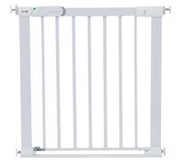 Safety 1St Pressure Fit Securtech Flat Step Gate 73Cm - 80Cm Metal White
