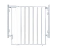 Safety 1st Ready To Install Everywhere Baby Gate, Multi-use Baby Gate with Door for Doorways, Hallways and Stairs, White