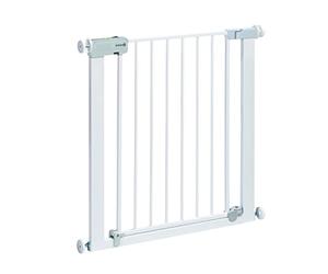 Safety 1st Securtech Auto-Close Metal Gate, Easy to Use, Quick and Easy to Install. 6-24 months, White