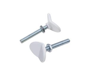 Safety 1st Y Spindle Brackets for Stair Railings, Adapter for Pressure Fit Gates, SecureTech Metal, Easy Close Metal and Auto Close, Can Be Combined with Gate Extensions, 6m+/24m, pack of 2, White