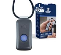 Safety+ 4G Medical Alert System: Fall Detection, GPS Location, 24/7 Monitoring, Mobile Caregiver App, Small, Lightweight-Call to Activate Wireless Call Button, Personal Safety, Wearable Panic Button