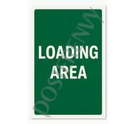 Safety and Emergency Loading Area - English 2 Poster - 18 inch x 12 inch