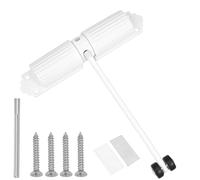Safety Automatic Door Closer Automatic Spring Door Closer Quiet Auto Doors Closing Adjustable Spring Doors Closing with 4 Screw, 1 Adjustment Rod and 1 Roller Rod for Commercial and Home Use