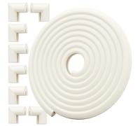 Safety Baby Edge Corner Guards Protector Set, 4.4M/14.5ft Edges Protector + 8 Corner Guards for Kids Foam, Furniture and Tables Child Baby Proof Bumpers, Pre-Taped for Direct Use