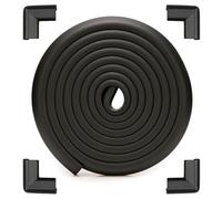 Safety Baby Edge Corner Guards Protector Set, Baby Proofing 2.2M/7.2ft Edges Protector + 4 Corner Guards for Kids Foam, Pre-Taped for Direct Use Furniture and Tables Child Bumpers