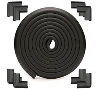 Safety Baby Edge Corner Guards Protector Set, Baby Proofing 4.2M/13.8ft Edges Protector + 8 Corner Guards for Kids Foam, Pre-Taped for Direct Use Furniture and Tables Child Bumpers