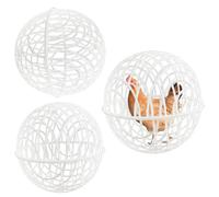 Safety Ball Cage for Chickens - 3 Piece Movable Pet Safety Cage Chicken Cage Chicken Orb Ball Cage - Chicken Hamster Ball Cage Chick House, Safe Walking Net to Prevent Dog Bites, Safety Chicken