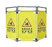 Safety Barricade，，High Visibility Foldable Safety Barricade - 3ft Portable Caution Sign Barrier Gate with Heavy Duty PVC Frame, Lightweight Yellow Security Sign