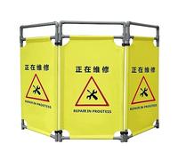 Safety Barricade，，High Visibility Foldable Safety Barricade - 3ft Portable Caution Sign Barrier Gate with Heavy Duty PVC Frame, Lightweight Yellow Security Sign