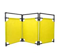 Safety Barricade, High Visibility Foldable Security Gate Barrier with PVC Frame for Maintenance and Construction Precautions, Portable Safety Fence