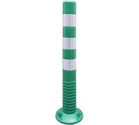 Safety Barrier Post, 1 Piece Traffic Sign Post, Green & White ing Guide Barrier, Entrance/Pathway Safety Post with Warning Cone - & Reliable