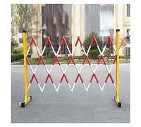 safety barriers Expandable Mobile Barricade Easy Assemble Outdoor Retractable Traffic Barrier Gate for Industrial Sites Driveways(1.2 * 2m)
