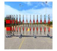 safety barriers Industrial Expandable Barricade Retractable Driveway Gate Stainless Steel Folding Security Gate for Traffic(3.6x23ft(1.1x7m))