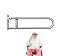 Safety Bars for Bathroom | Aluminum Alloy Handrails Safety Grab Bar - U Shaped Flip-up Folding Support Rail Handicap for Bathroom Laundry Room Kitchen Stairs