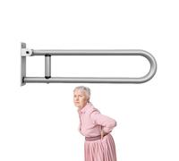 Safety Bars for Bathroom | Sturdy Aluminum Alloy Grab Bar | U Shaped Flip-up Folding Support Rail Handicap for Bathroom Laundry Room Kitchen Stairs