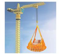 Safety Belt,Heavy-Duty Polyester Cargo Climbing Net - 1.5x1.5m, 2x2m, 3x3m Sizes for Hoisting & Lifting - 2 Ton Capacity, 10cm Mesh with Support Straps for Safe Cargo Loading