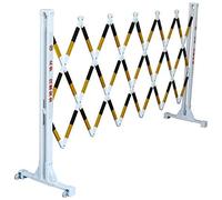 Safety Ber with PVC Insulation Electric Isolation Post Mobile Roadwork Fencing with Rollers Adjustable Portable Traffic Control Solution