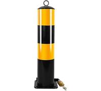 Safety Bollard Post for Parking Lots and Highways, Galvanised Steel for Durability and Traffic Control