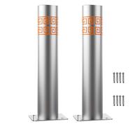 Safety Bollard Posts - Traffic Delineator, Driveway Security Barriers for Construction & Facility Management, Set of 8