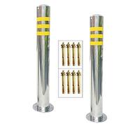 Safety Bollard, Safety Barrier Post,Stainless Steel Parking Bollard for Commercial and Domestic Car Parks and Private Garages